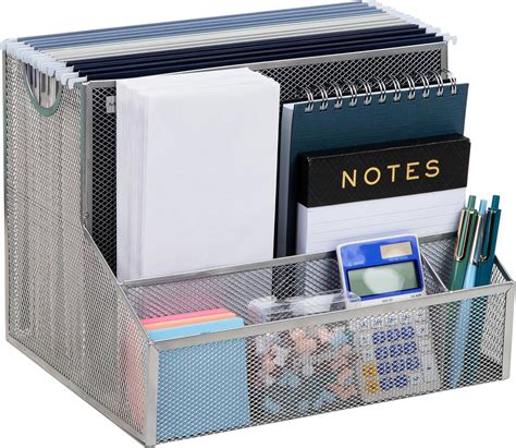 12 letter compartment organizer box metal|Mind Reader Desktop Organizer, Vertical File .